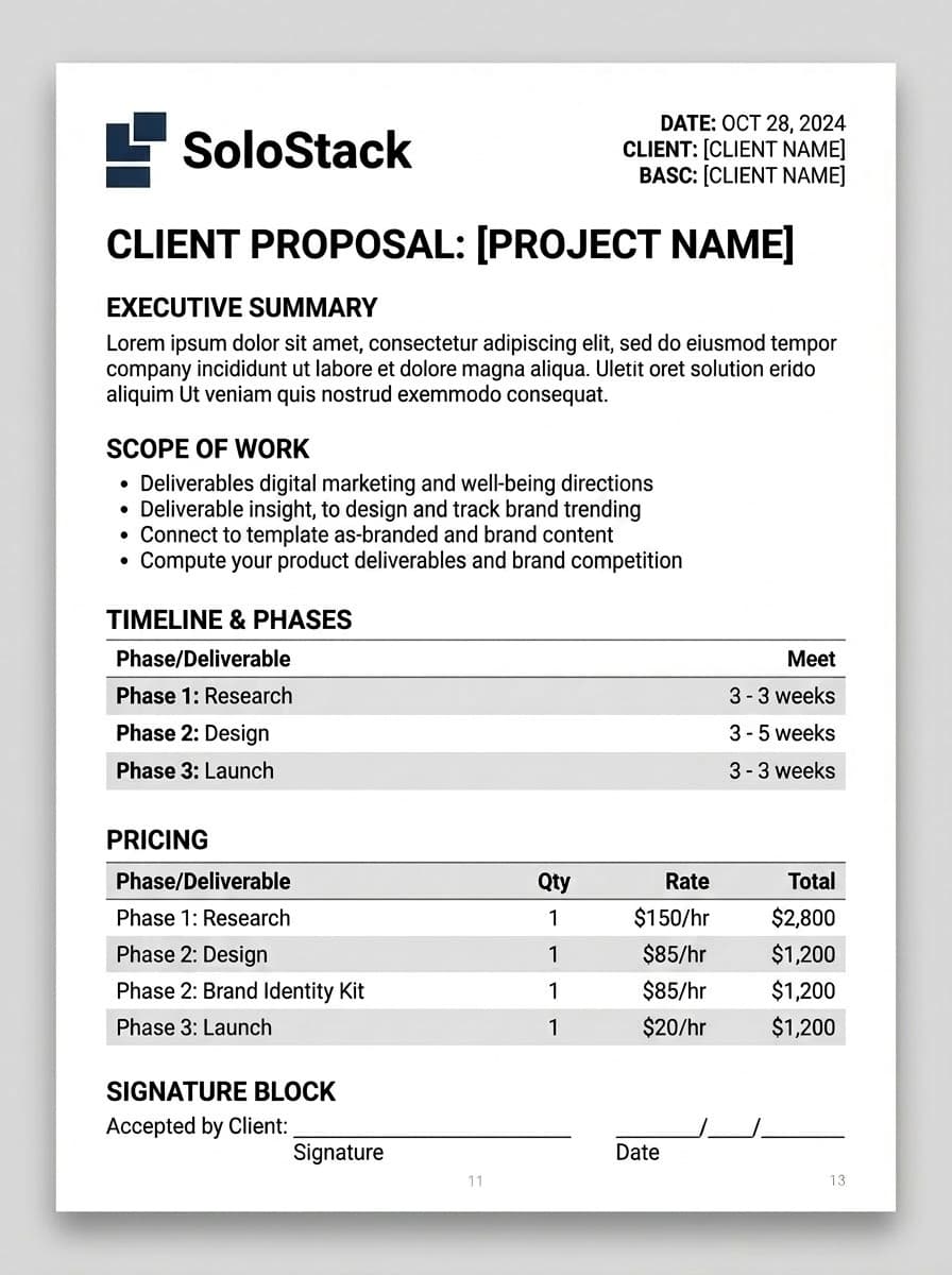 Proposal Template